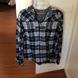 Black and white flannel